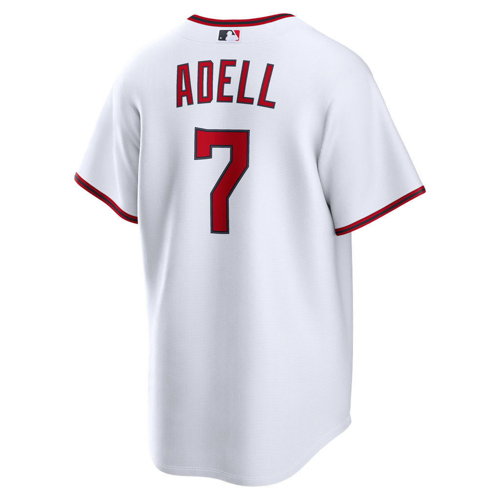 Men's Cleveland Guardians Jo Adell White Home Replica MLB Baseball Jersey - view 3