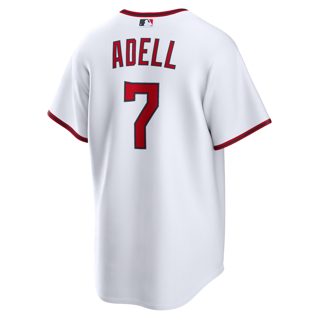 Men's Cleveland Guardians Jo Adell White Home Replica MLB Baseball Jersey - view 3