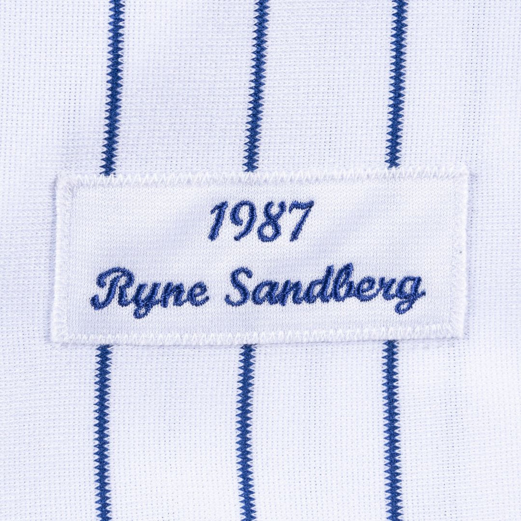 Men's Chicago Cubs Ryne Sandberg White Cooperstown Collection 1987 MLB Baseball Jersey - view 4