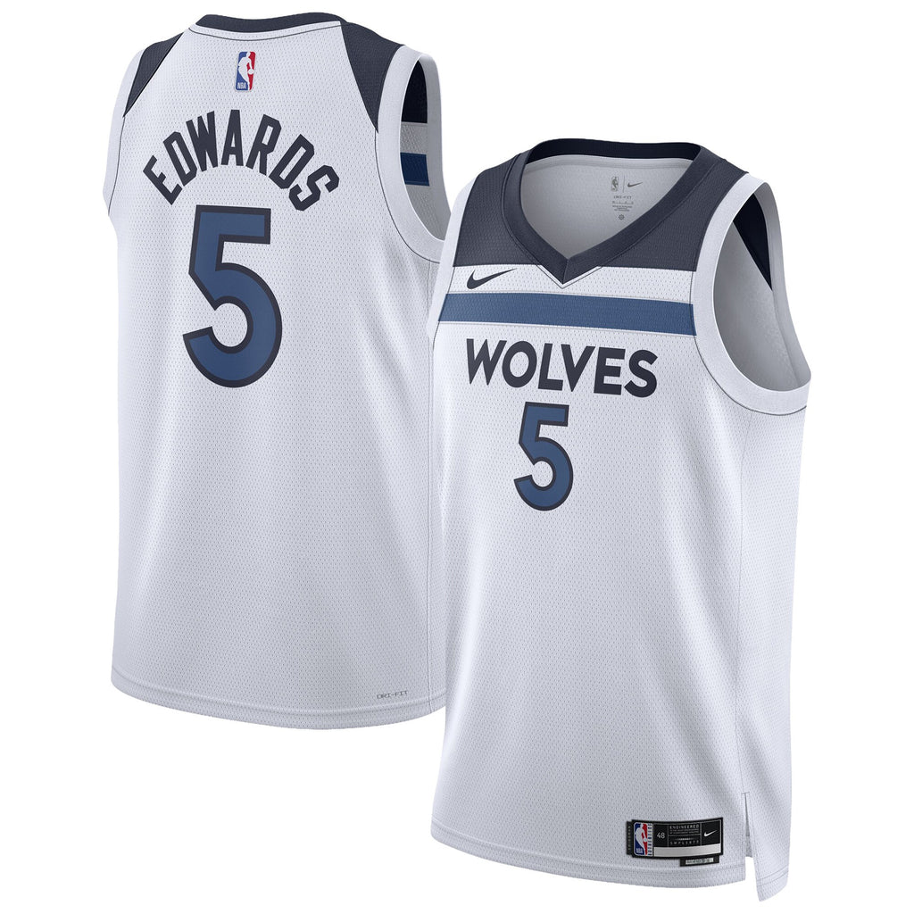 Unisex Anthony Edwards Minnesota Timberwolves Swingman NBA Basketball Jersey - Association Edition - view 2