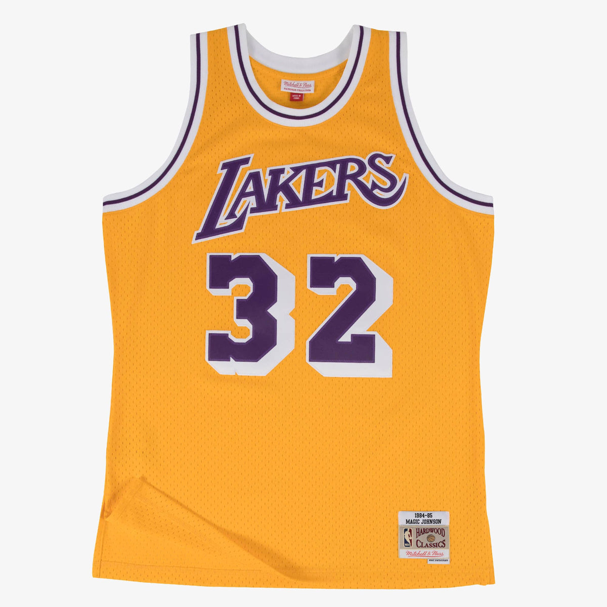 Men's Los Angeles Lakers Swingman NBA Basketball Jersey Magic Johnson 1984 - view 2