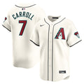 Men's Arizona Diamondbacks Corbin Carroll White Home Limited MLB Baseball Jersey - view 1