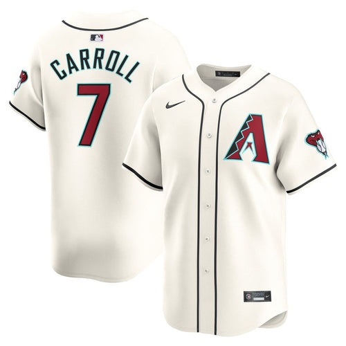 Men's Arizona Diamondbacks Corbin Carroll White Home Limited MLB Baseball Jersey - view 1