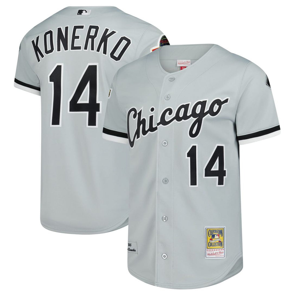 Men's Chicago White Sox Paul Konerko Gray 2005 Cooperstown Collection MLB Baseball Jersey - view 1