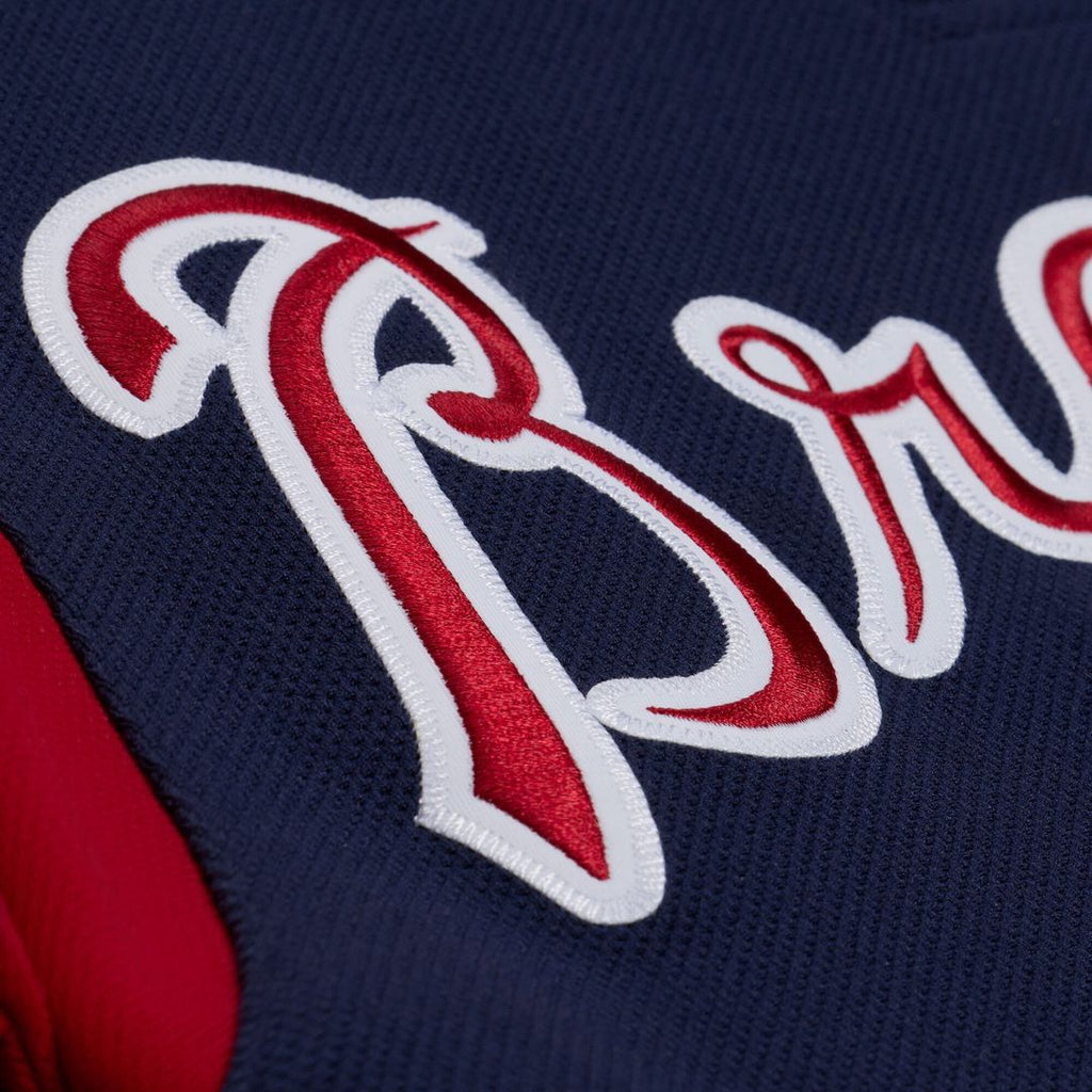 Men's Atlanta Braves Andruw Jones Navy Batting Practice MLB Baseball Jersey - view 4