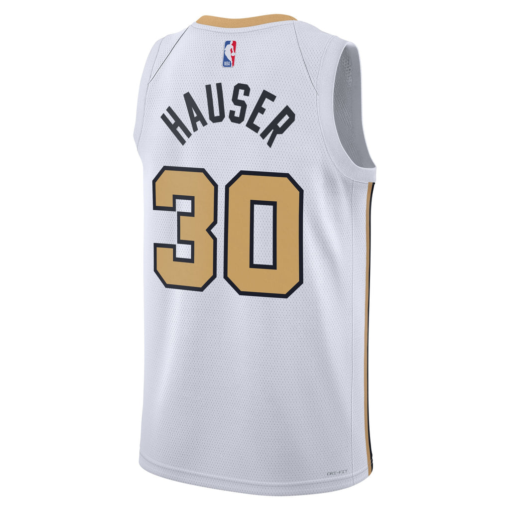 Unisex Sam Hauser Boston Celtics 2025/26 City Edition Swingman NBA Basketball Jersey - White - view 4