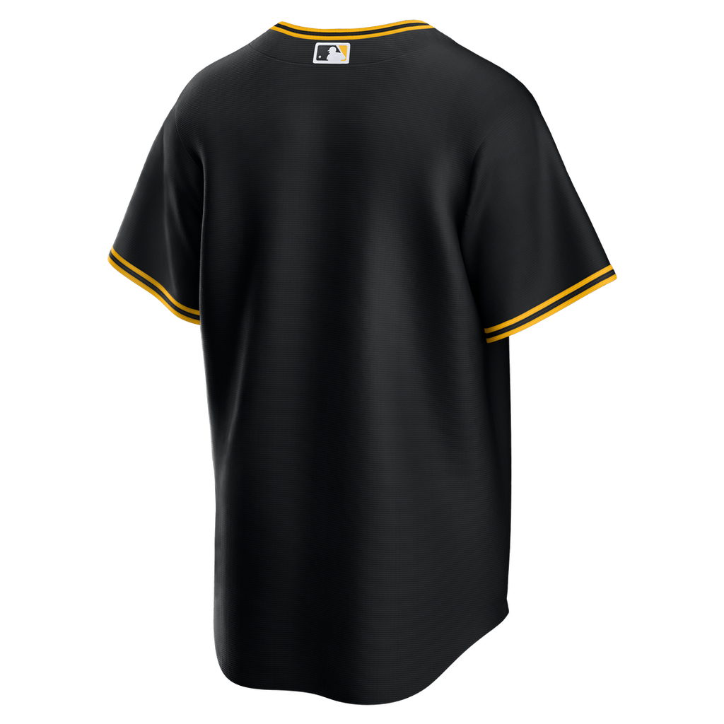 Men's Pittsburgh Pirates Black Alternate Replica MLB Baseball Jersey - view 6