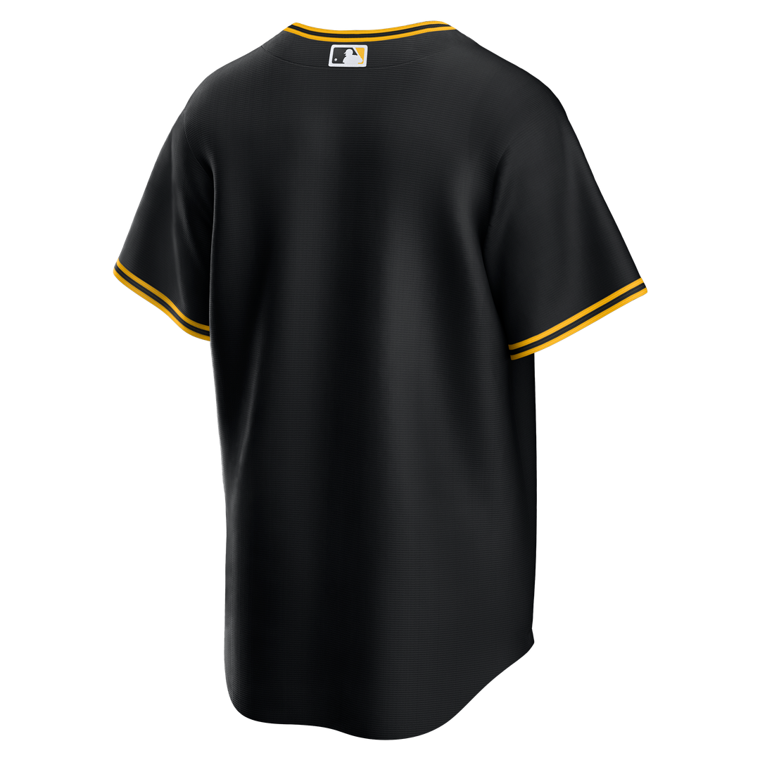 Men's Pittsburgh Pirates Black Alternate Replica MLB Baseball Jersey - view 6