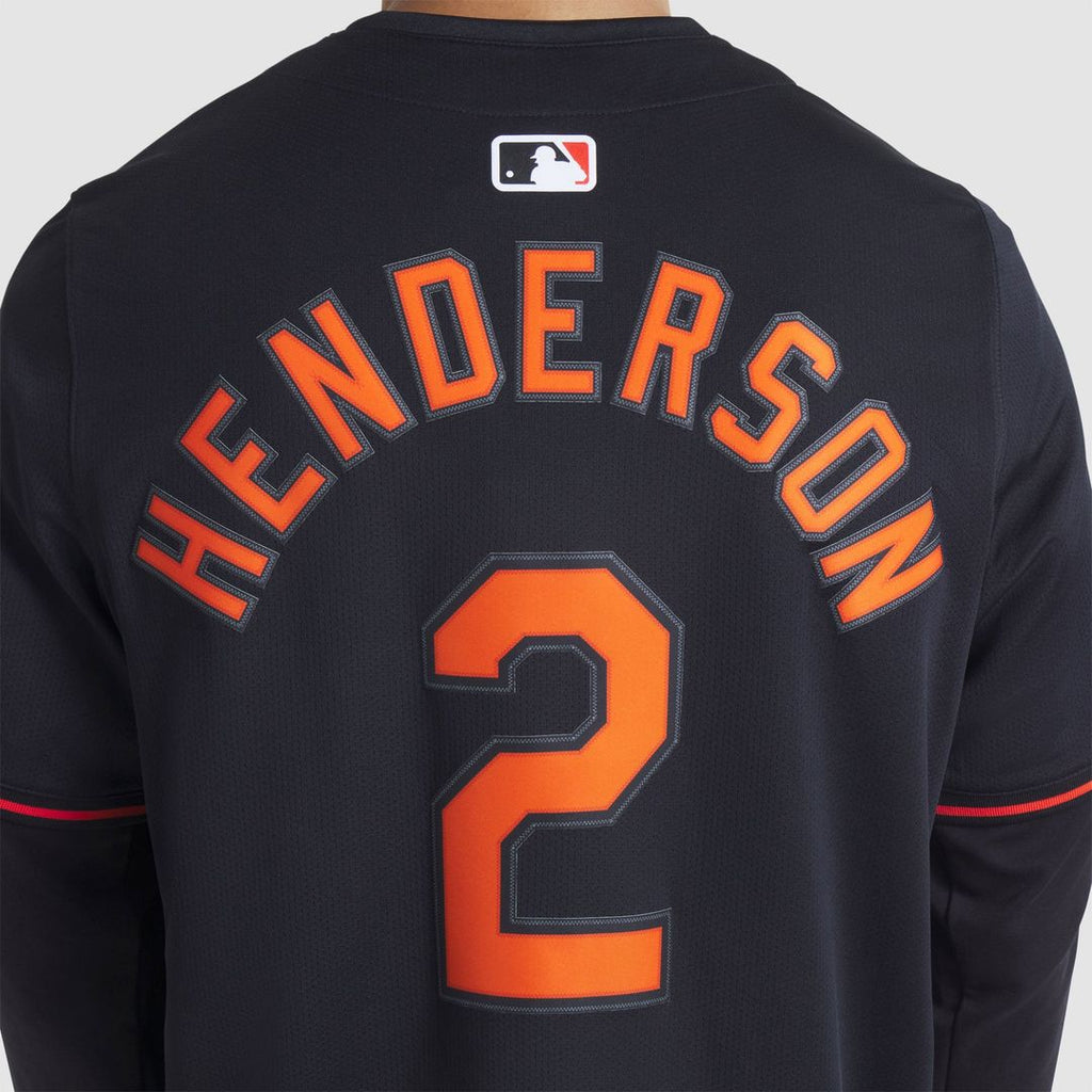Men's Baltimore Orioles Gunnar Henderson Black Alternate Limited MLB Baseball Jersey - view 12