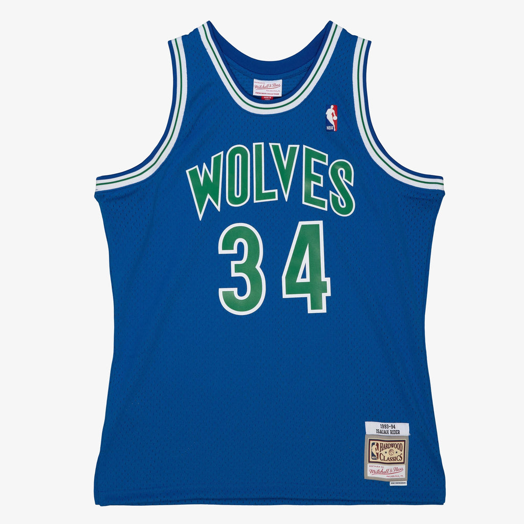 Men's Minnesota Timberwolves Isaiah Rider Jr 1993 Dark NBA Basketball Jersey - Midnight Blue - view 3