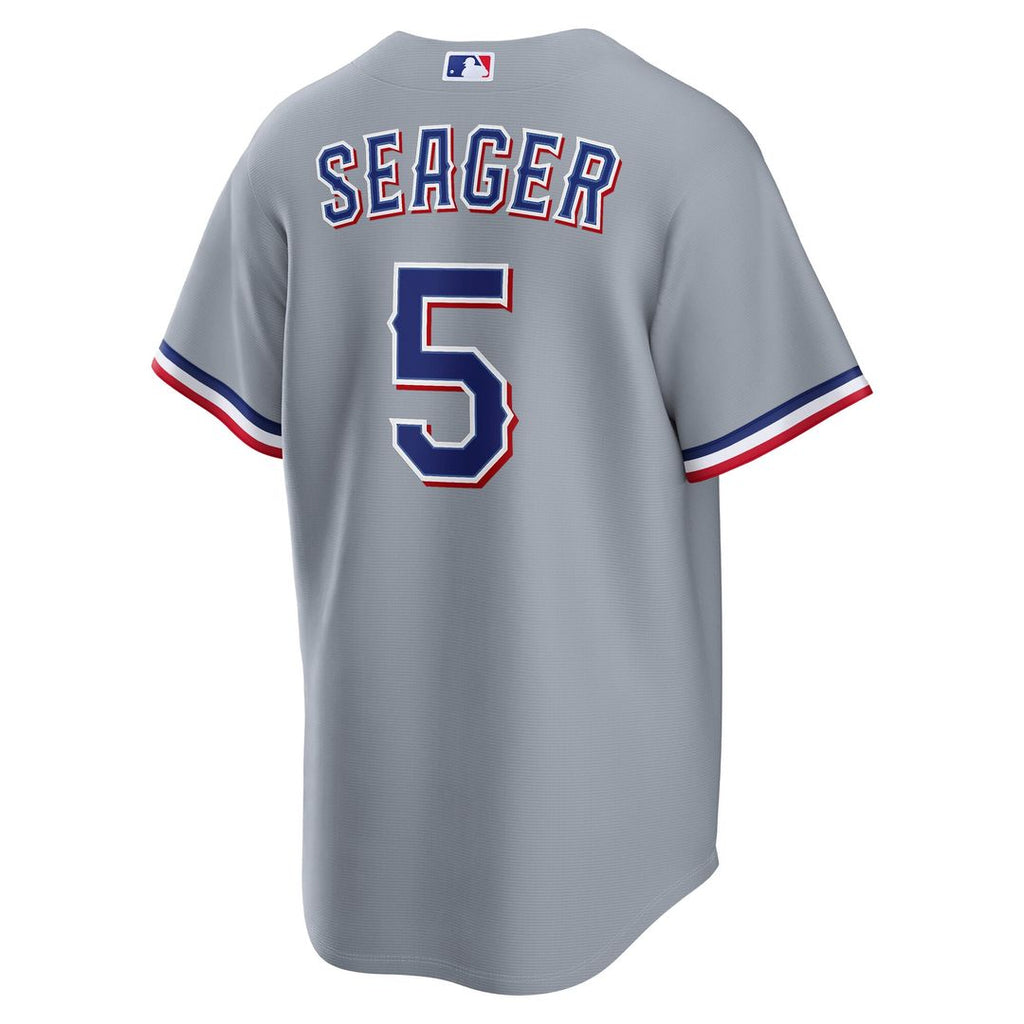 Men's Texas Rangers Corey Seager Gray Road Replica MLB Baseball Jersey - view 6