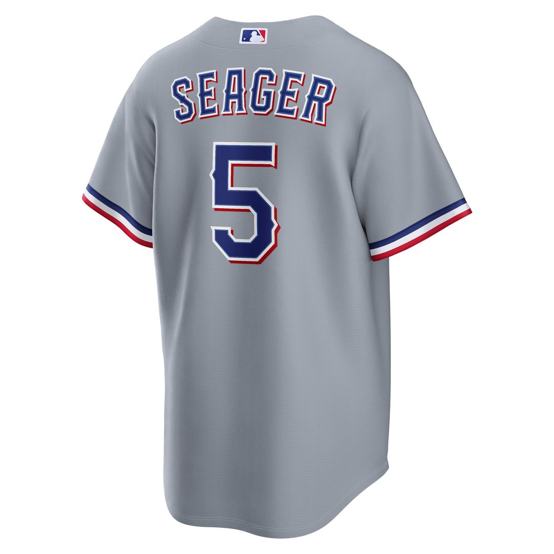 Men's Texas Rangers Corey Seager Gray Road Replica MLB Baseball Jersey - view 6