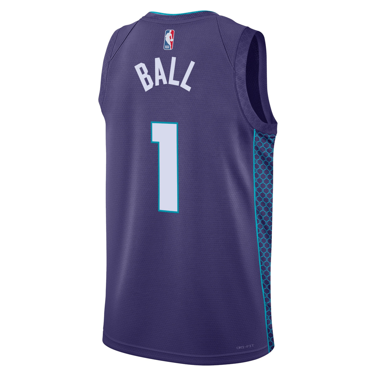 Unisex LaMelo Ball Charlotte Hornets Statement Edition Swingman NBA Basketball Jersey - Purple - view 3