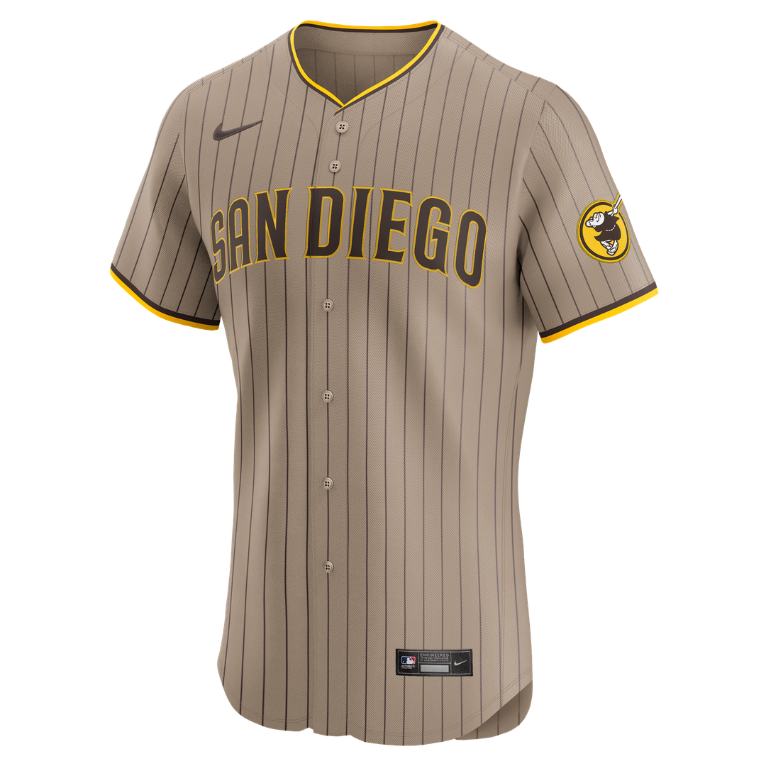 Men's San Diego Padres Fernando Tatis Jr. Sand Alternate Elite MLB Baseball Jersey - view 5