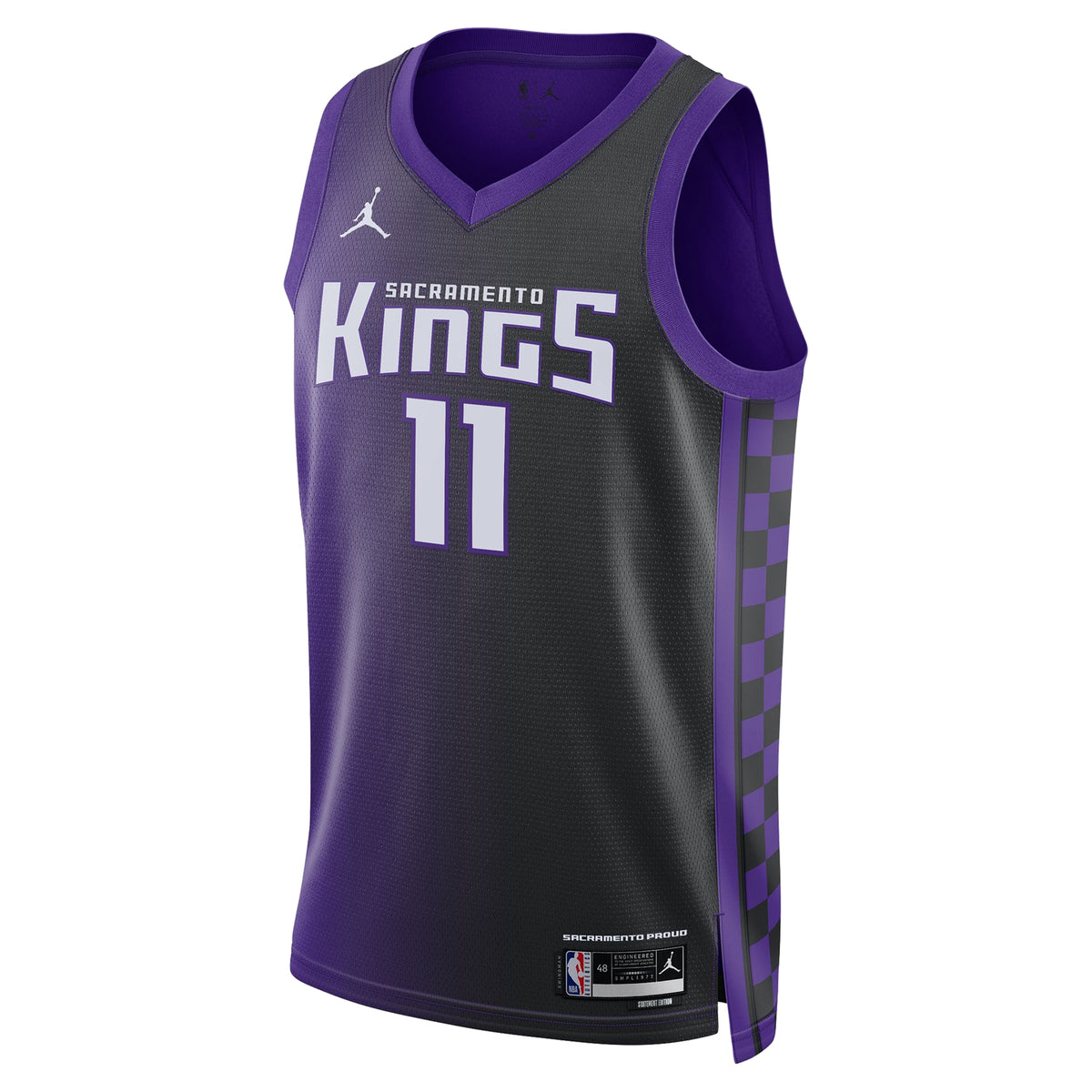 Unisex Domantas Sabonis Sacramento Kings Statement Edition Swingman NBA Basketball Jersey - Purple - view 3