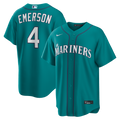 Men's Seattle Mariners Colt Emerson Teal Alternate Replica MLB Baseball Jersey - view 1