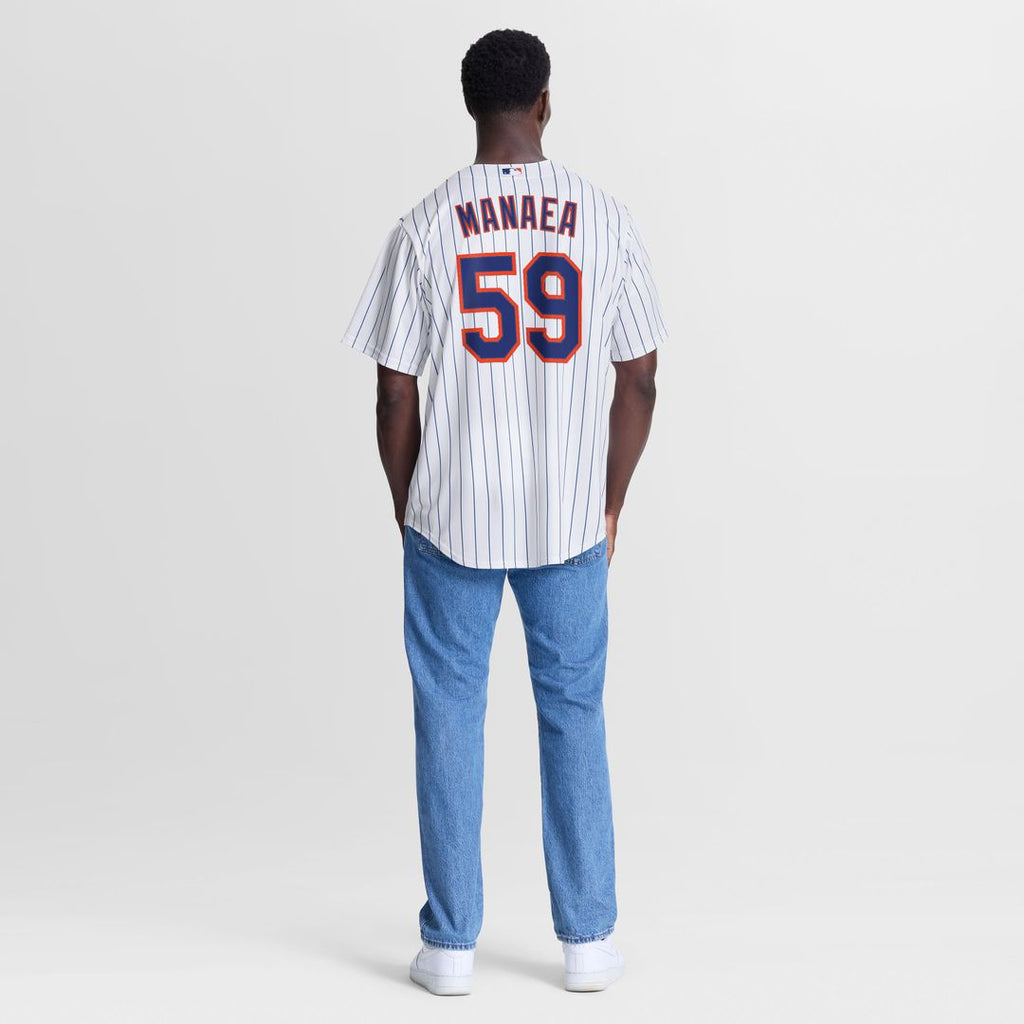Men's New York Mets Sean Manaea White Home Replica MLB Baseball Jersey - view 5