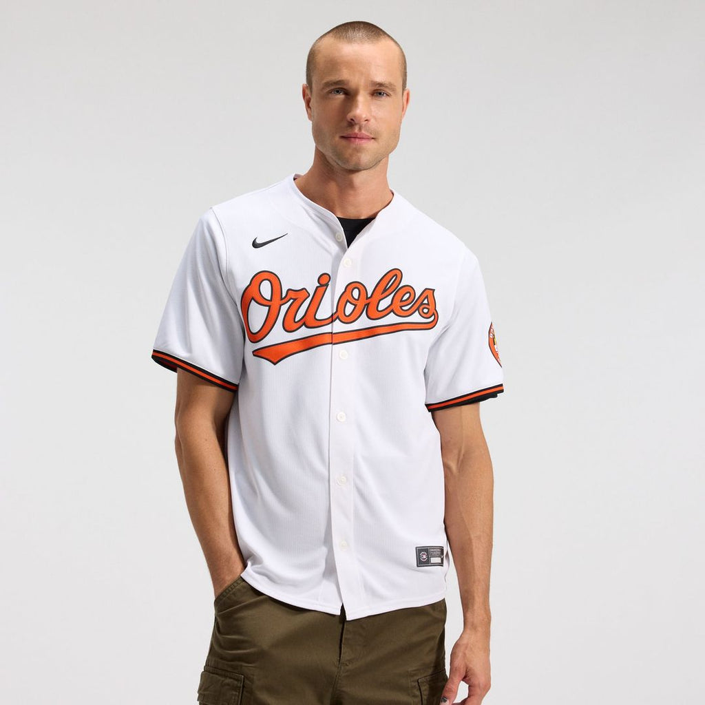 Men's Baltimore Orioles White Home Limited MLB Baseball Jersey - view 14