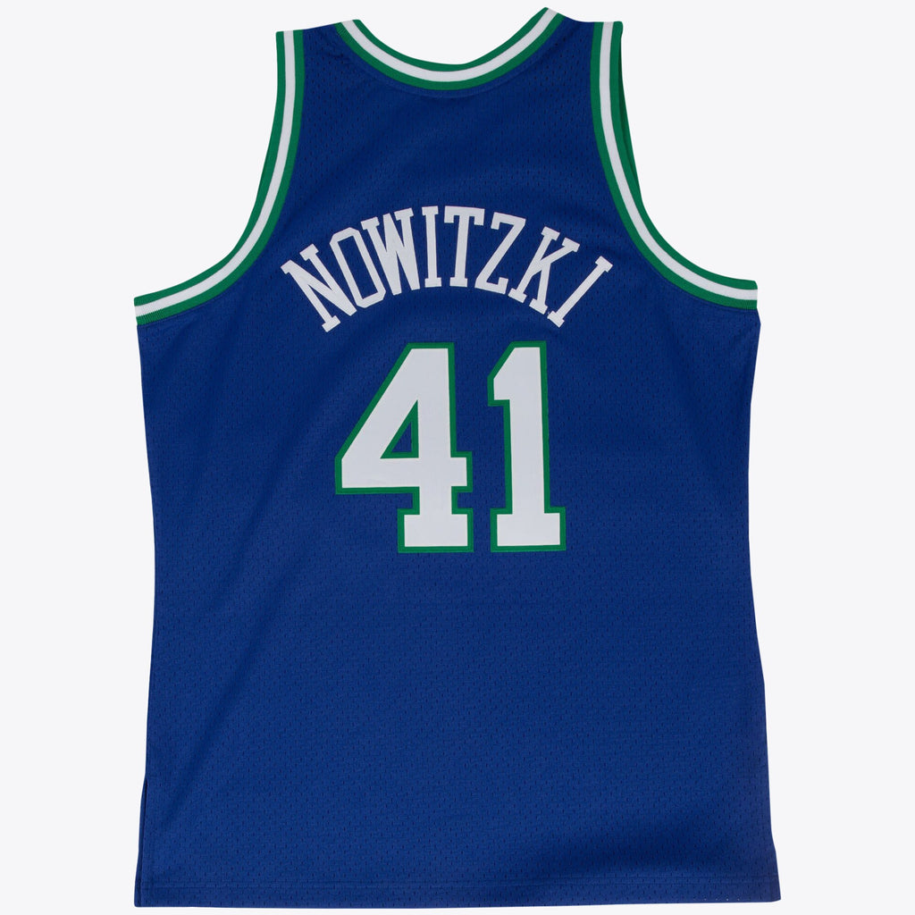 Men's Dallas Mavericks Swingman NBA Basketball Jersey Road Dirk Nowitzki 1998-99 - view 4