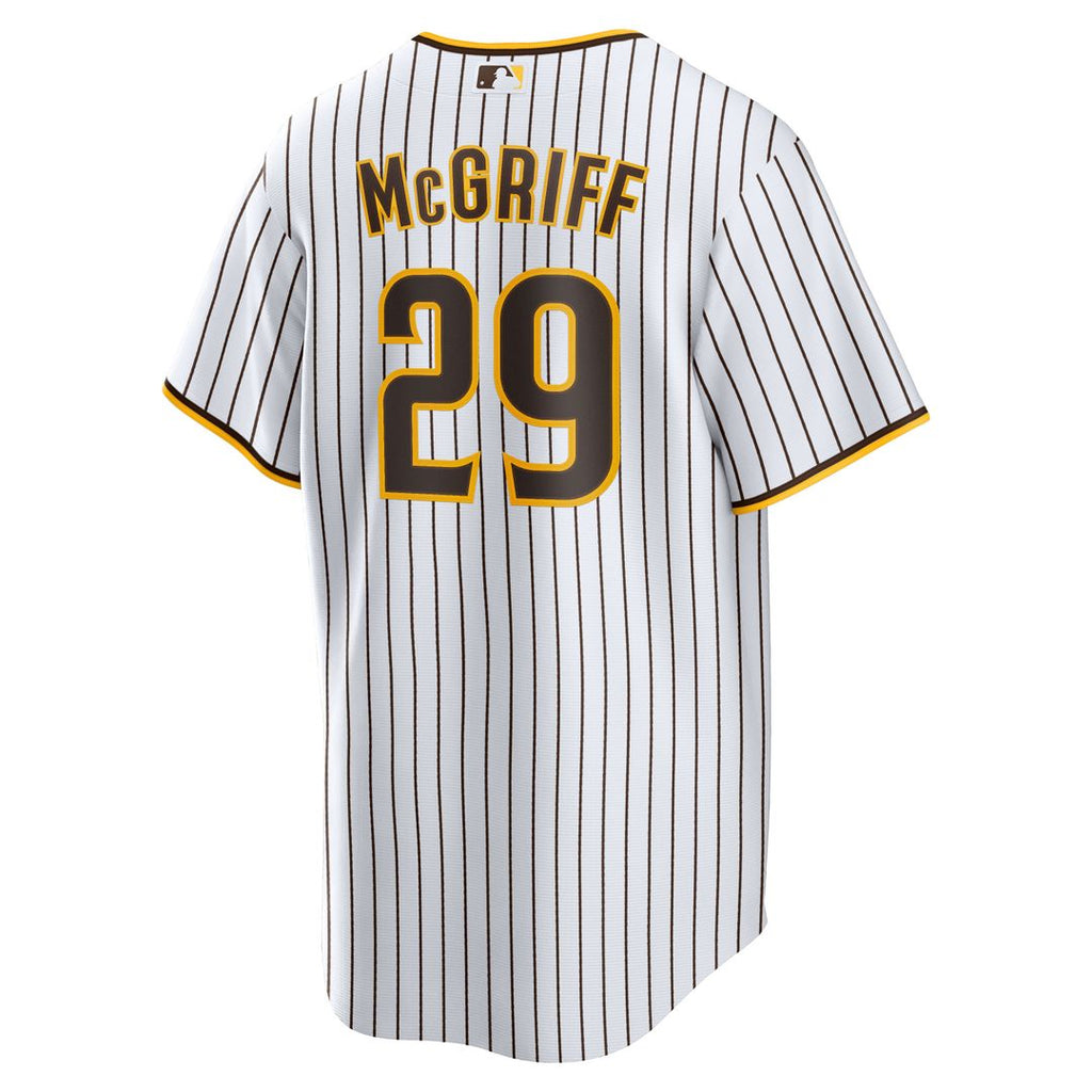 Men's San Diego Padres Fred McGriff White Home Retired Player Replica MLB Baseball Jersey - view 3