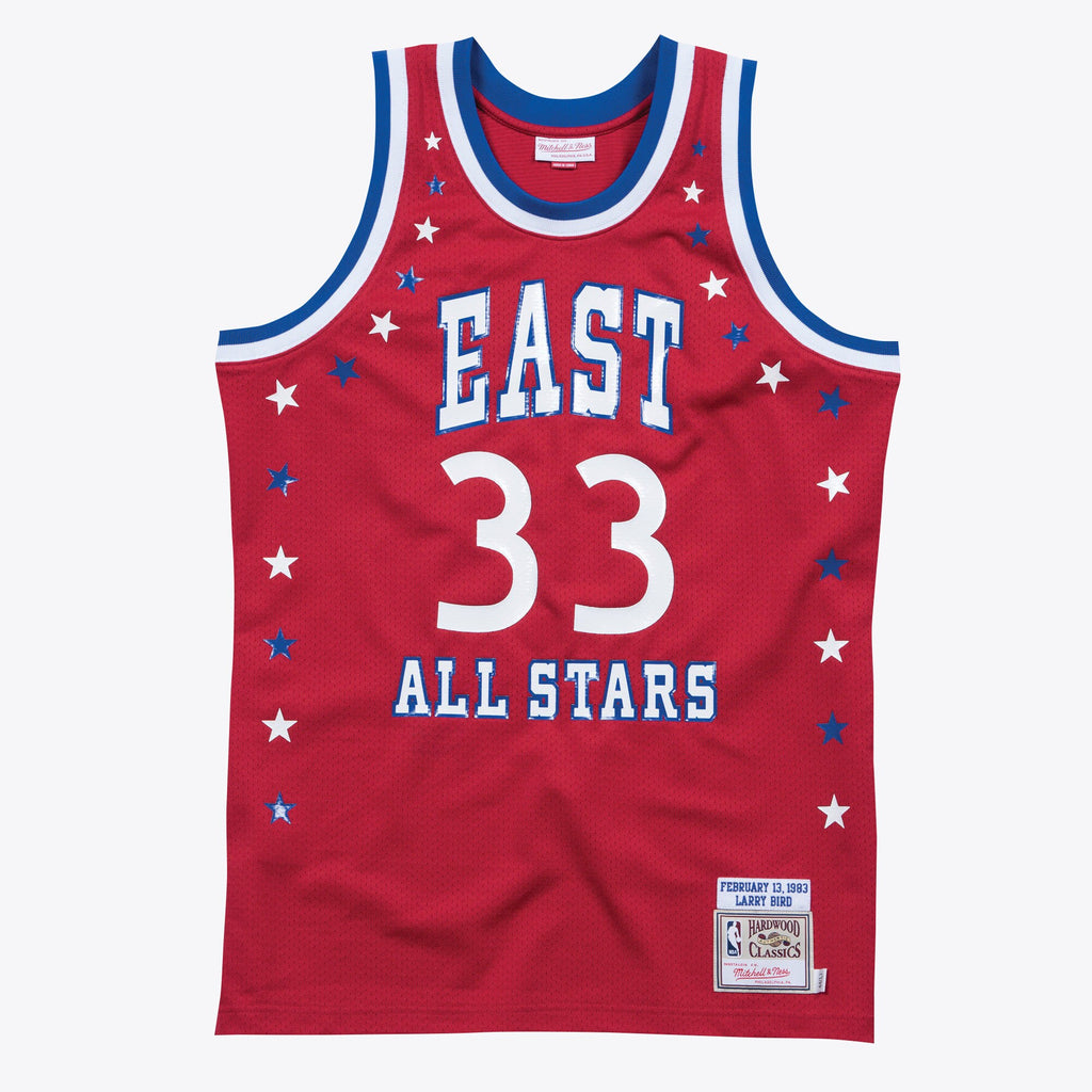 Men's NBA All-Star East Larry Bird All-Star Jersey - Scarlett - view 3