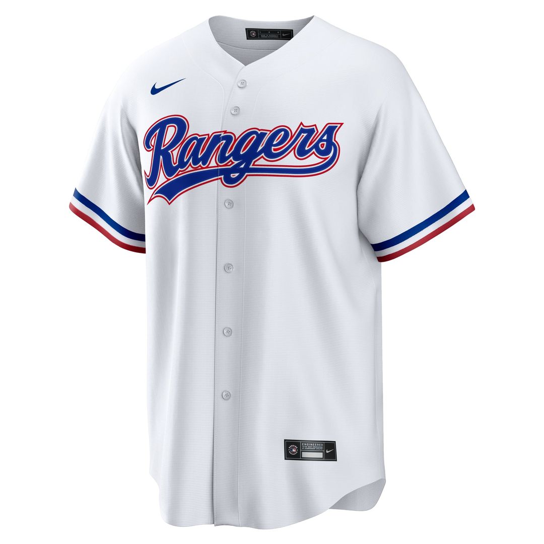 Men's Texas Rangers White #1 Groom Home Replica MLB Baseball Jersey - view 2