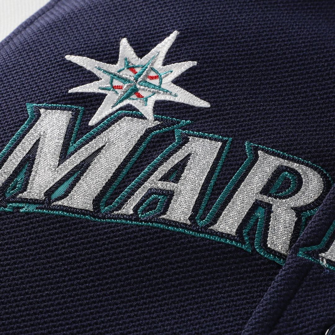 Men's Seattle Mariners Felix Hernandez Navy Cooperstown Collection Batting Practice MLB Baseball Jersey - view 3