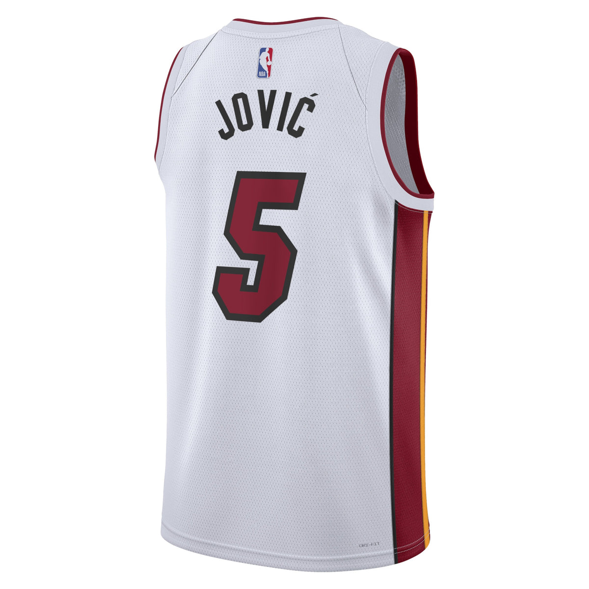 Unisex Nikola Jović Miami Heat Association Edition Swingman NBA Basketball Jersey - White - view 3