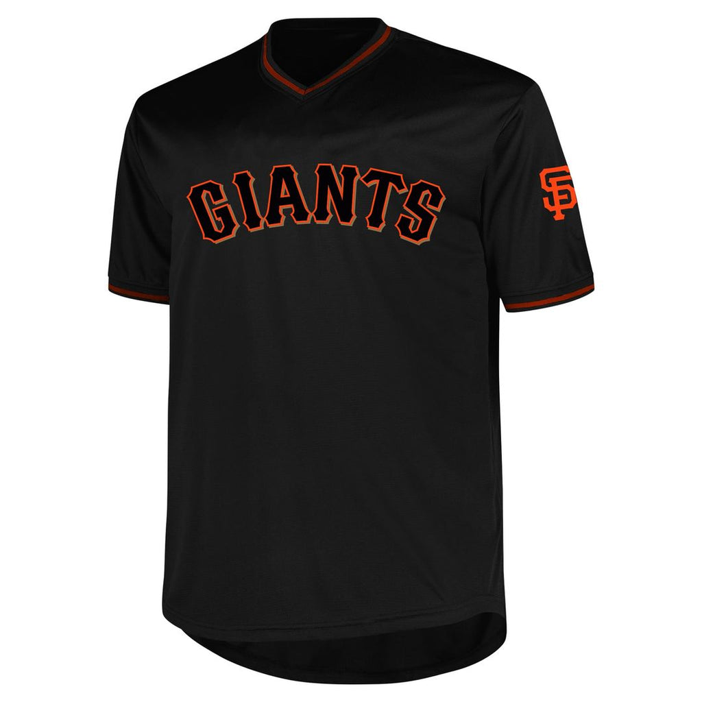 Men's San Francisco Giants Black Big & Tall Pop Fashion MLB Baseball Jersey - view 2