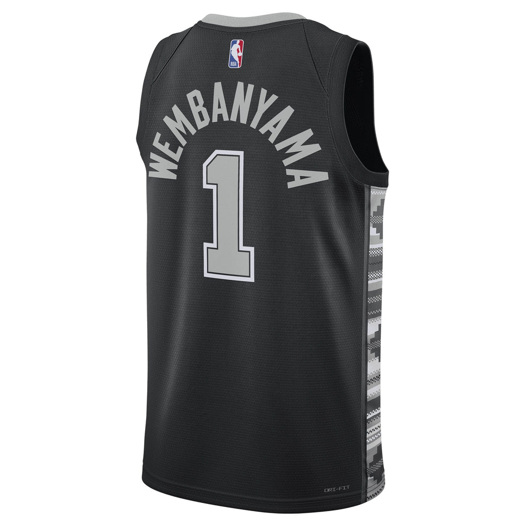 Unisex San Antonio Spurs Statement Edition Swingman NBA Basketball Jersey - Victor Wembanyama - view 4