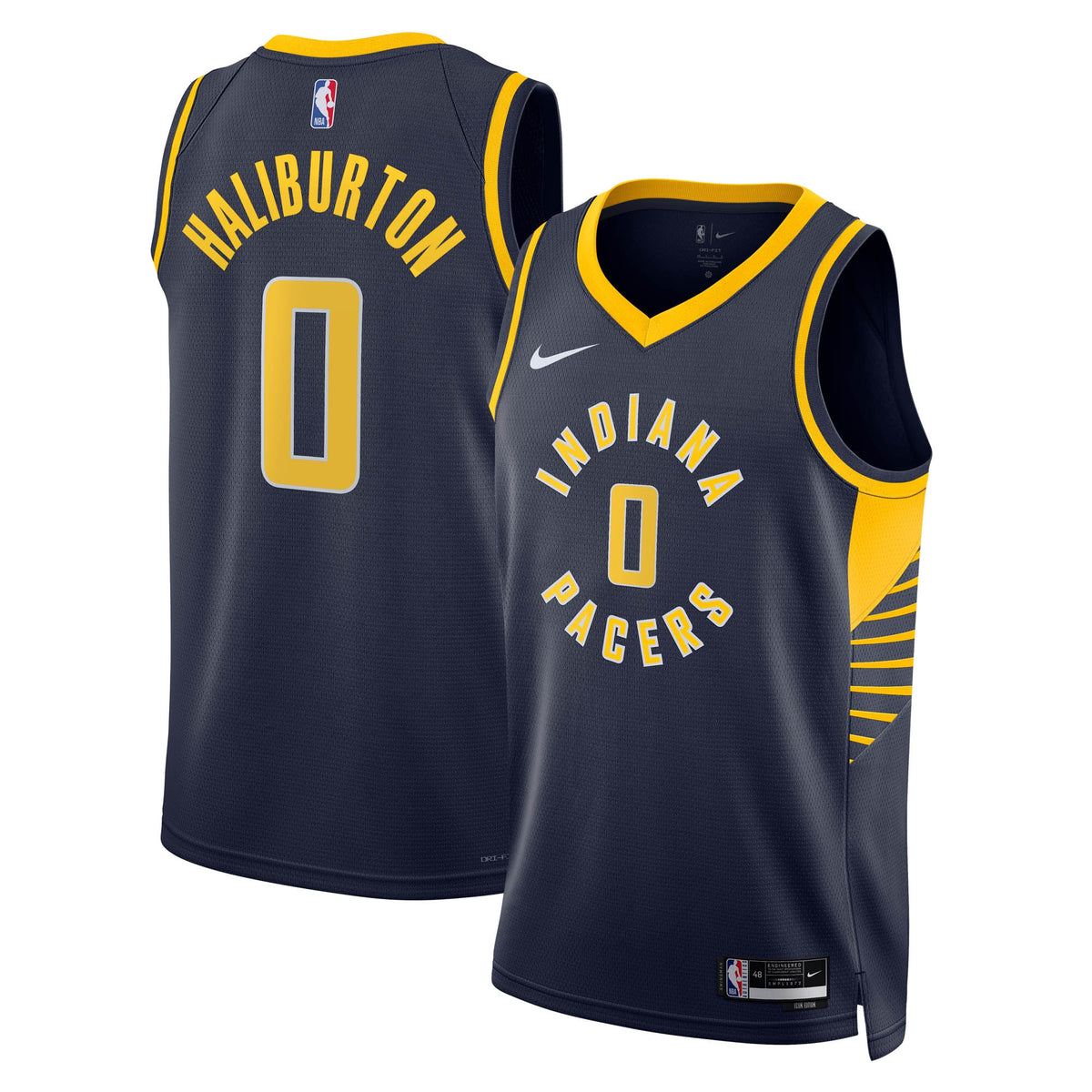 Unisex Tyrese Haliburton Indiana Pacers Icon Edition Swingman NBA Basketball Jersey - Navy - view 2