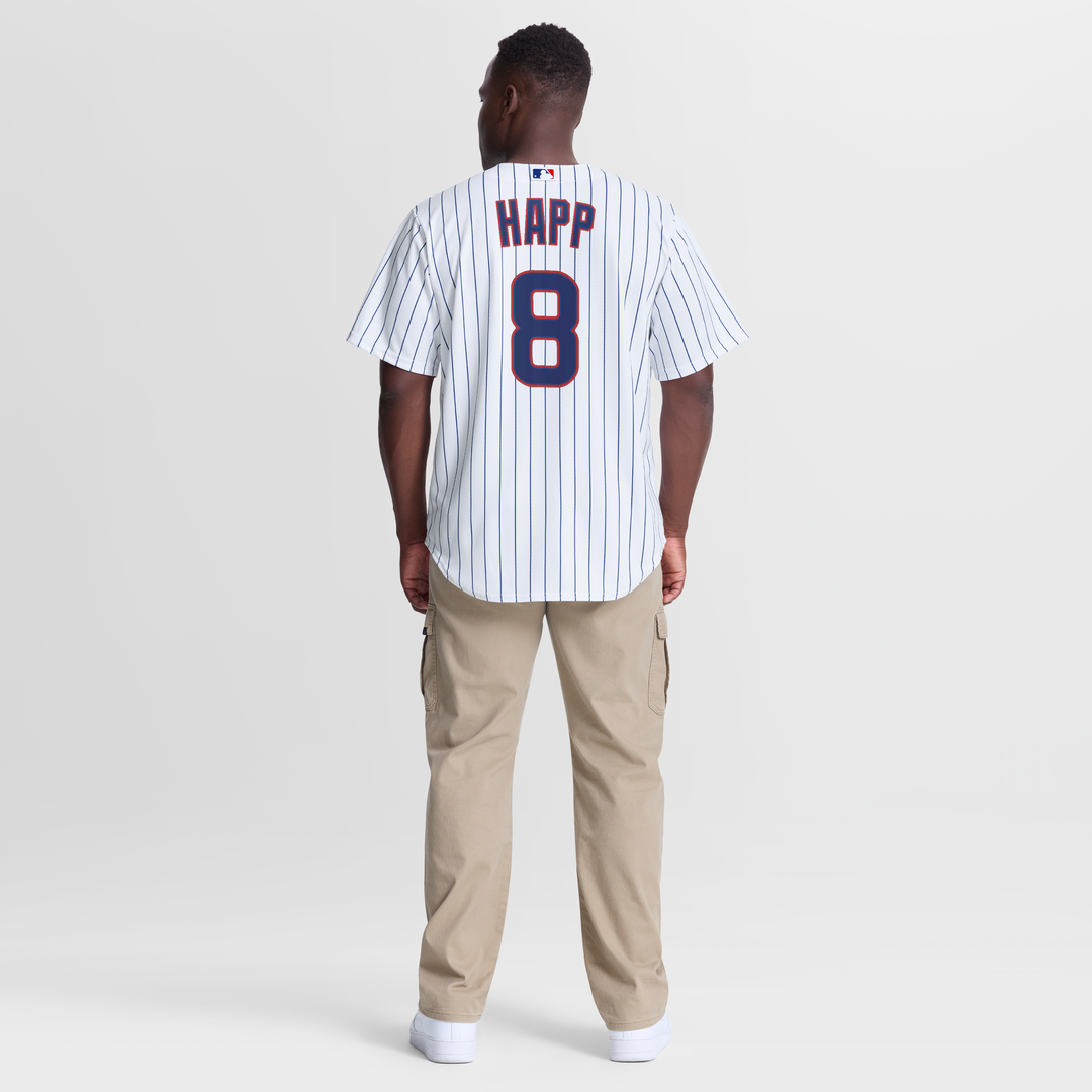 Men's Chicago Cubs Ian Happ White Home Replica MLB Baseball Jersey - view 5