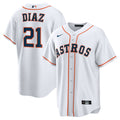 Men's Houston Astros Yainer Diaz White Home Replica MLB Baseball Jersey - view 1
