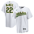 Men's Athletics Jeff McNeil White Home Replica MLB Baseball Jersey - view 1