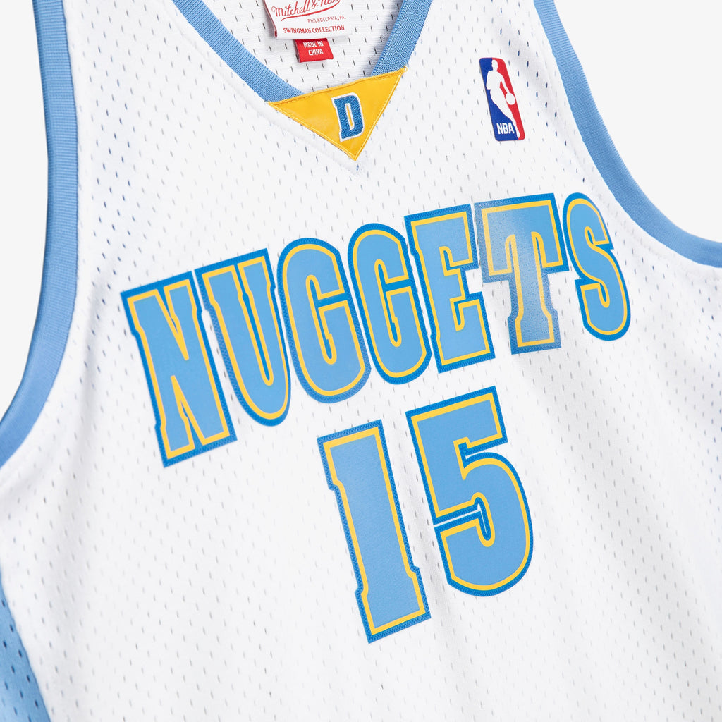Men's Denver Nuggets Carmelo Anthony 2006 Swingman NBA Basketball Jersey - White - view 6