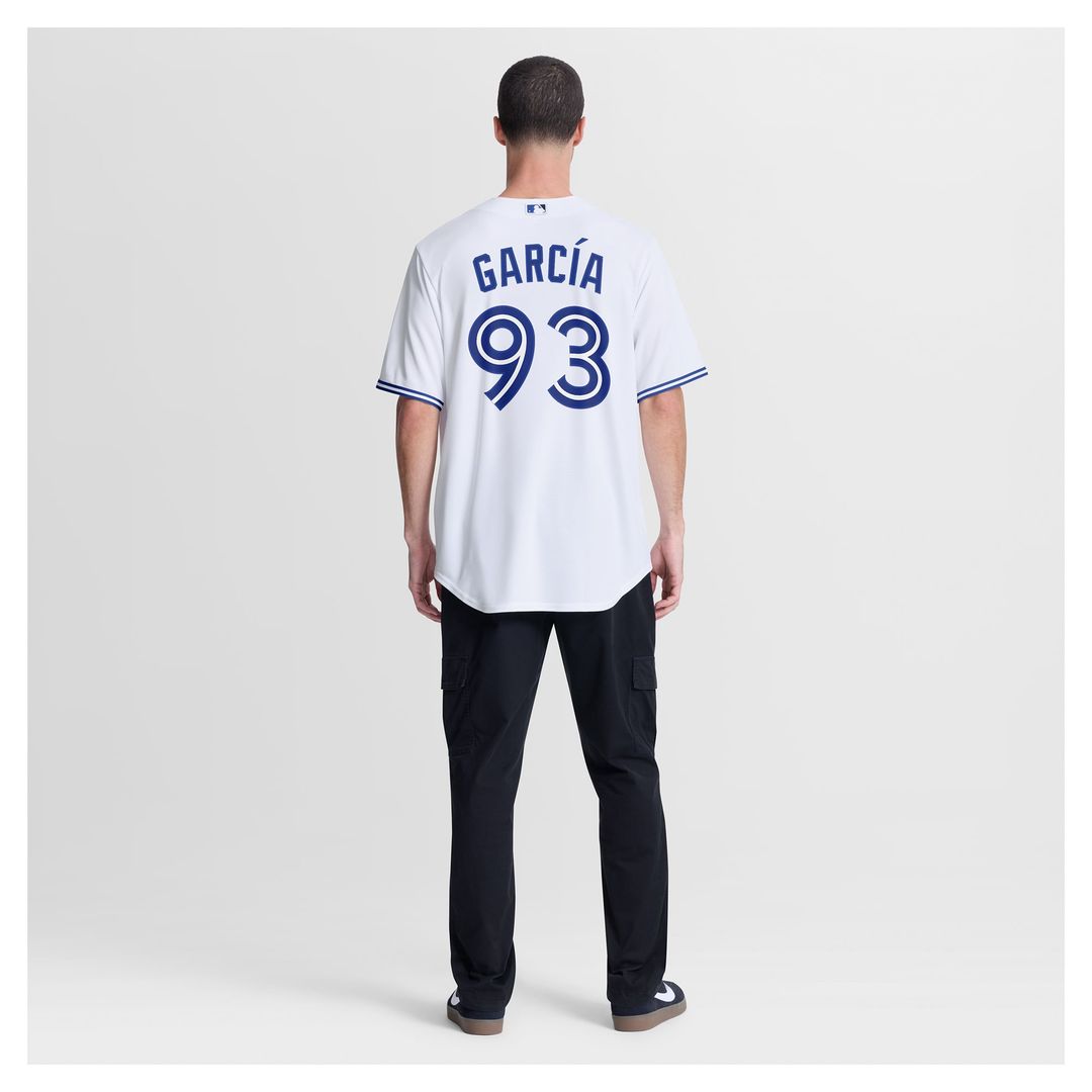 Men's Toronto Blue Jays Yimi García White Home Replica MLB Baseball Jersey - view 5