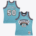 Men's Vancouver Grizzlies Bryant Reeves 1995 Swingman NBA Basketball Jersey - Teal - view 1