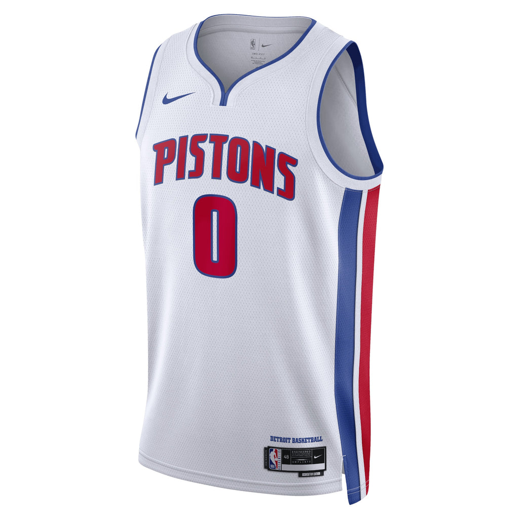 Unisex Jalen Duren Detroit Pistons Association Edition Swingman NBA Basketball Jersey - White - view 2
