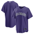 Men's Colorado Rockies Purple Alternate Replica MLB Baseball Jersey - view 1