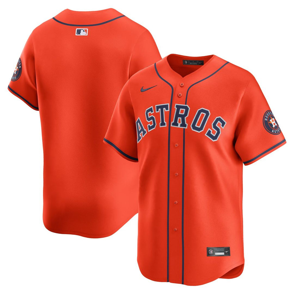 Men's Houston Astros Orange Alternate Limited MLB Baseball Jersey - view 4