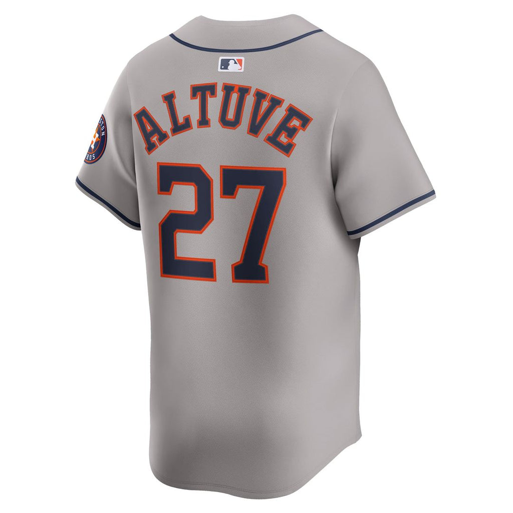 Men's Houston Astros Jose Altuve Gray Road Limited MLB Baseball Jersey - view 3