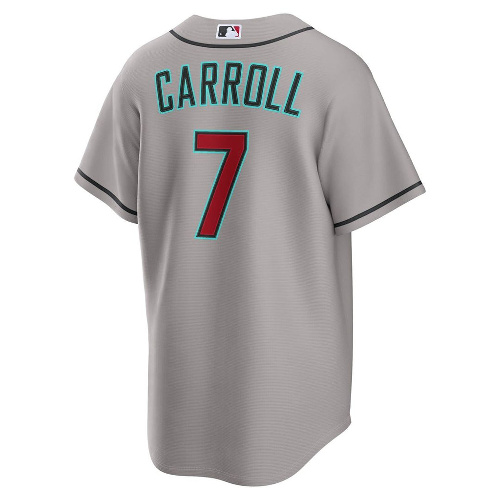 Men's Arizona Diamondbacks Corbin Carroll Black Alternate Replica MLB Baseball Jersey - view 36