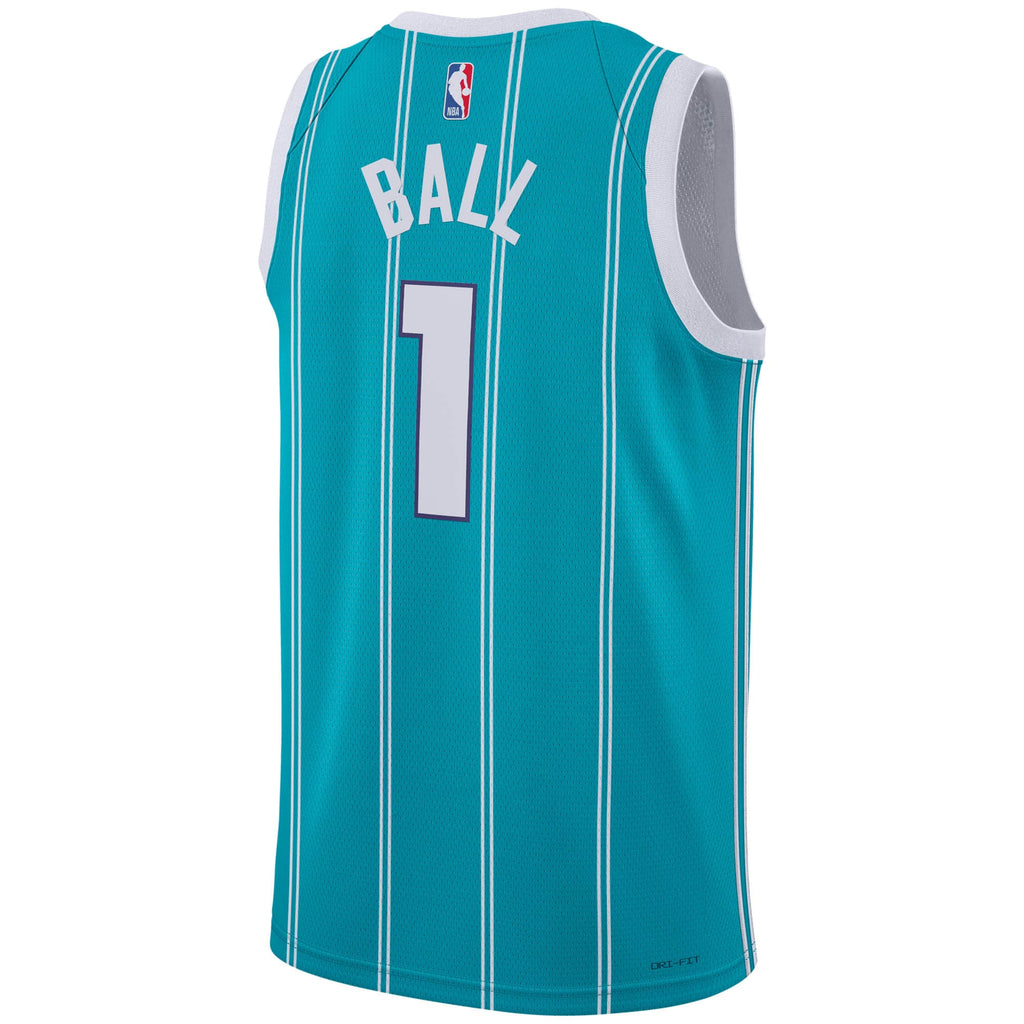 Men's Charlotte Hornets Icon Swingman NBA Basketball Jersey - Lamelo Ball - view 3