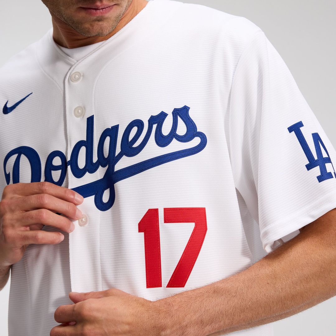 Men's Los Angeles Dodgers Shohei Ohtani White Home Stadium MLB Baseball Jersey - view 10
