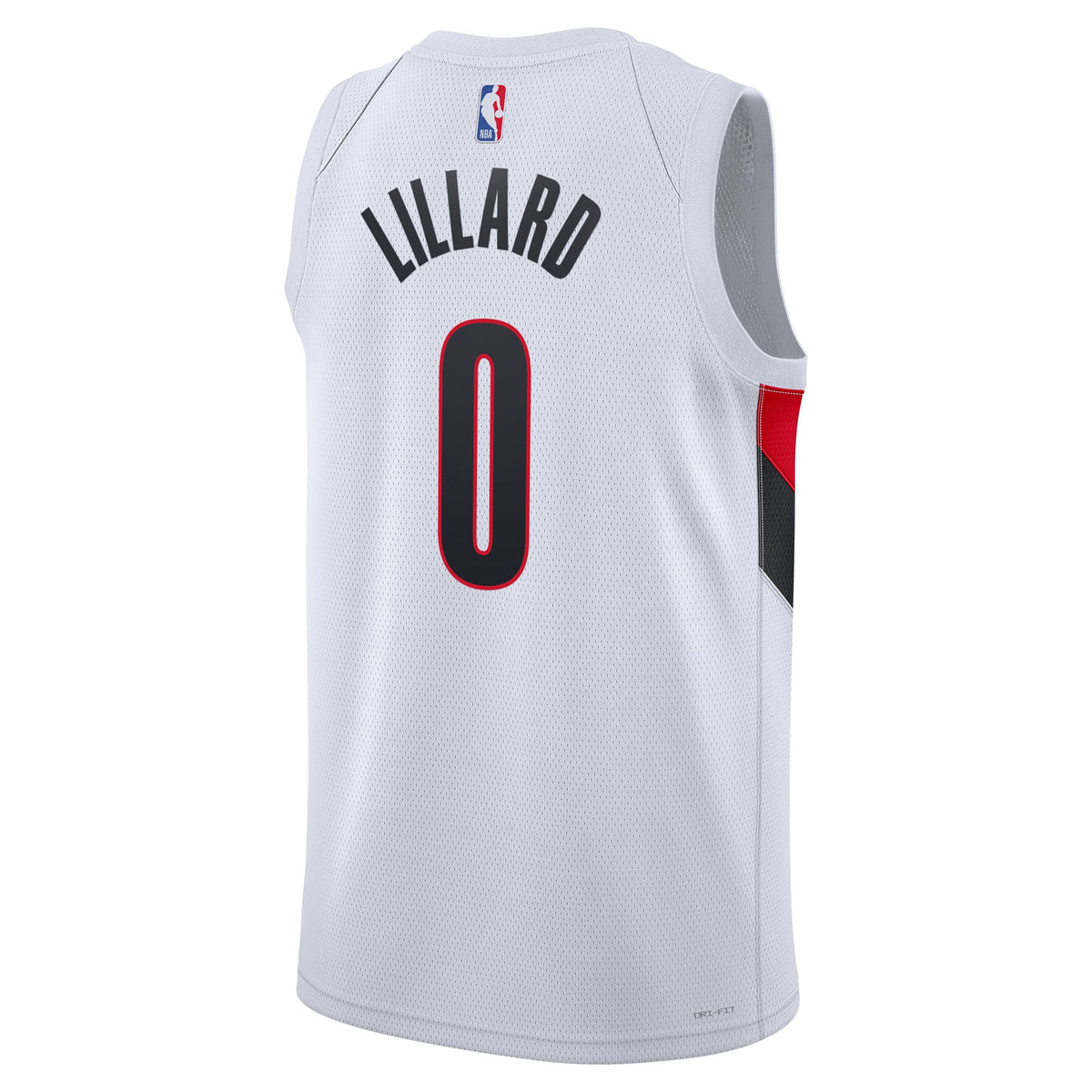 Unisex Damian Lillard Portland Trail Blazers Replica Association Edition Swingman NBA Basketball Jersey - White - view 4
