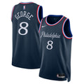 Unisex Paul George Philadelphia 76ers 2025/26 City Edition Swingman NBA Basketball Jersey - Navy - view 1