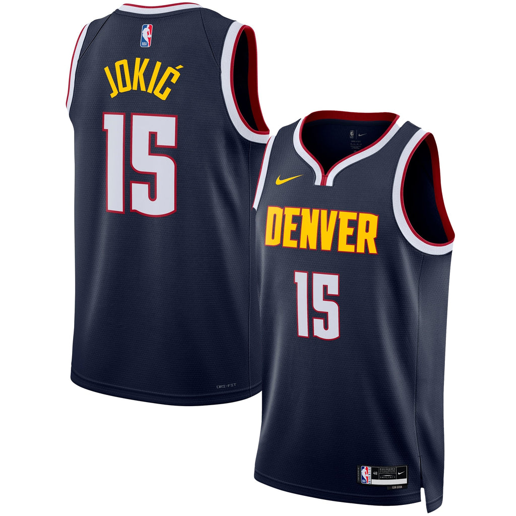 Unisex Denver Nuggets Icon Edition Swingman NBA Basketball Jersey - Nikola Jokic - view 1