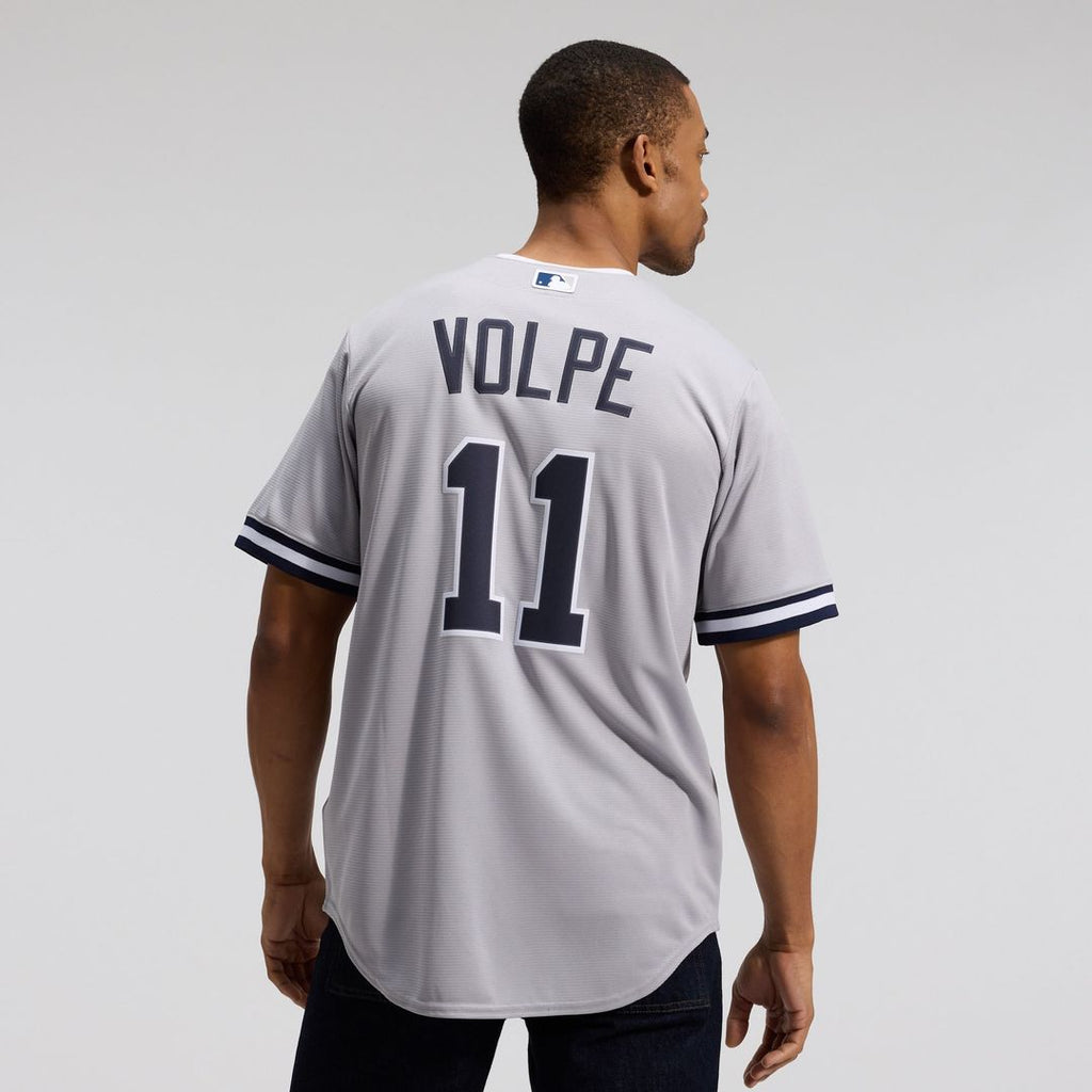 Men's New York Yankees Anthony Volpe Gray Road Replica MLB Baseball Jersey - view 3