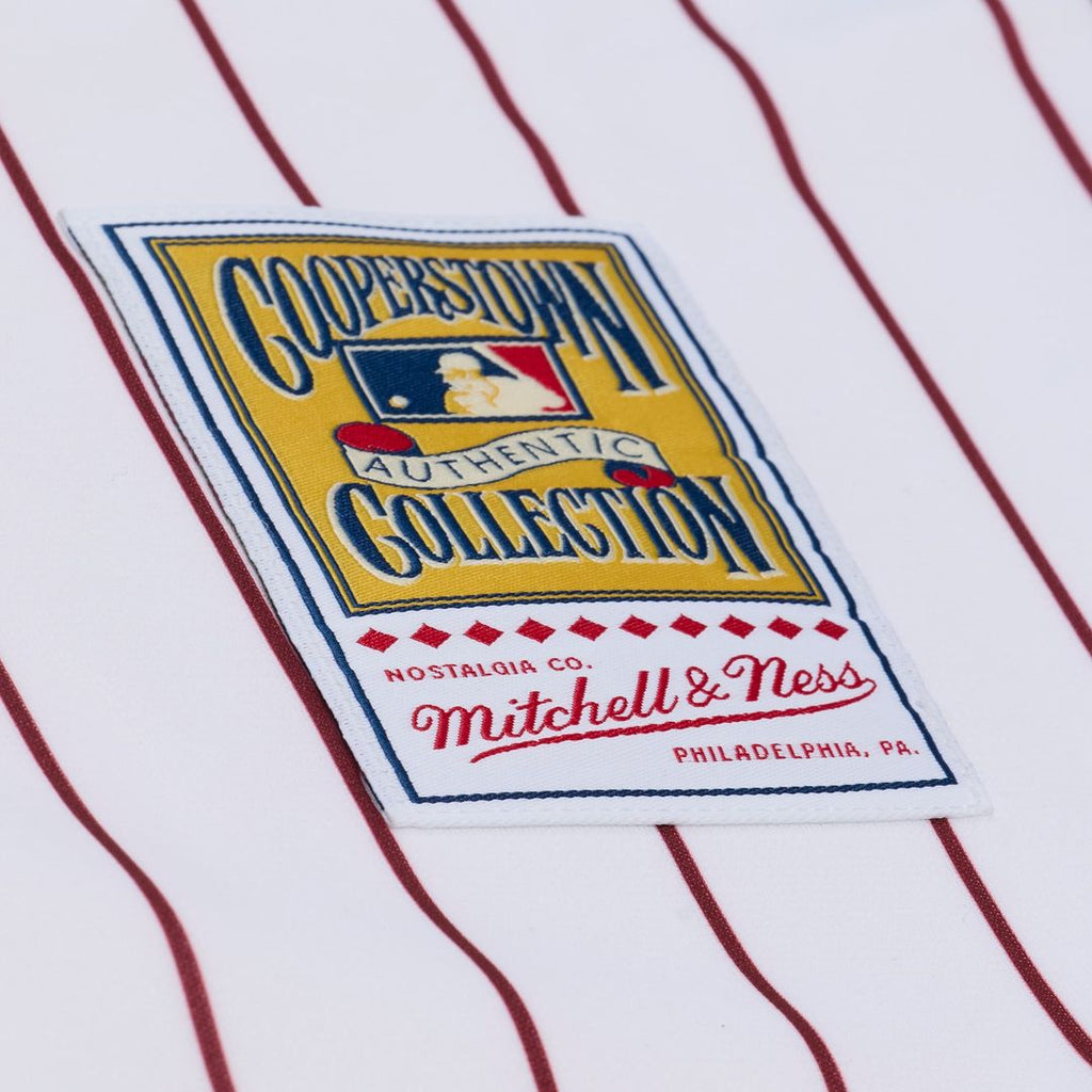 Men's Philadelphia Phillies Jimmy Rollins White 2003 Cooperstown Collection MLB Baseball Jersey - view 7