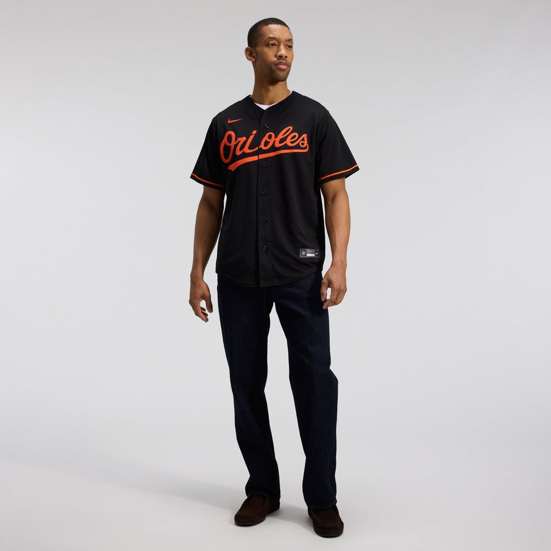 Men's Baltimore Orioles White Home Replica MLB Baseball Jersey - view 36